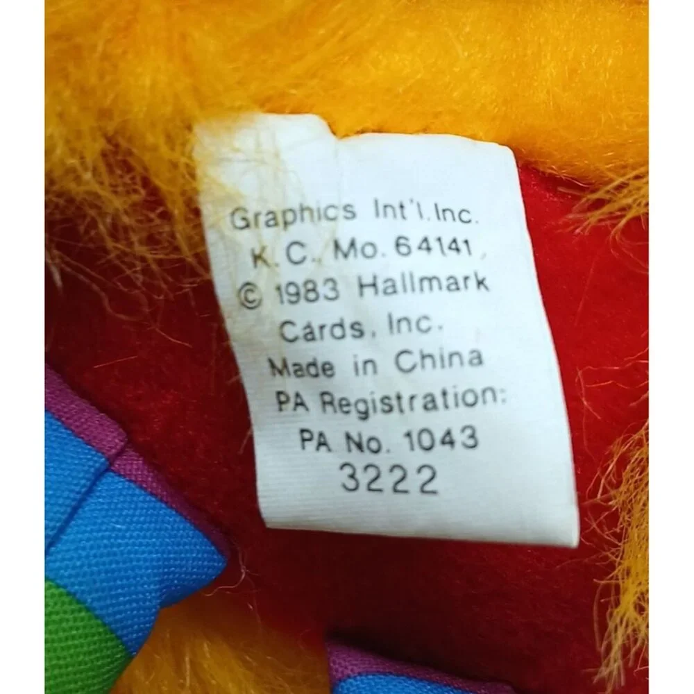 Sprite Talk Spark Plush Toy 1983 Taco Bell Hallmark Happy Talk Yellow VTG 7